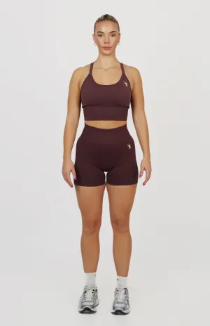 Form Seamless Scrunch Shorts & Sports Bra Set - Plum Purple