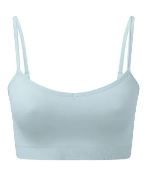 Sky Blue Melange - Women's TriDri® recycled seamless 3D fit multi-sport flex bra