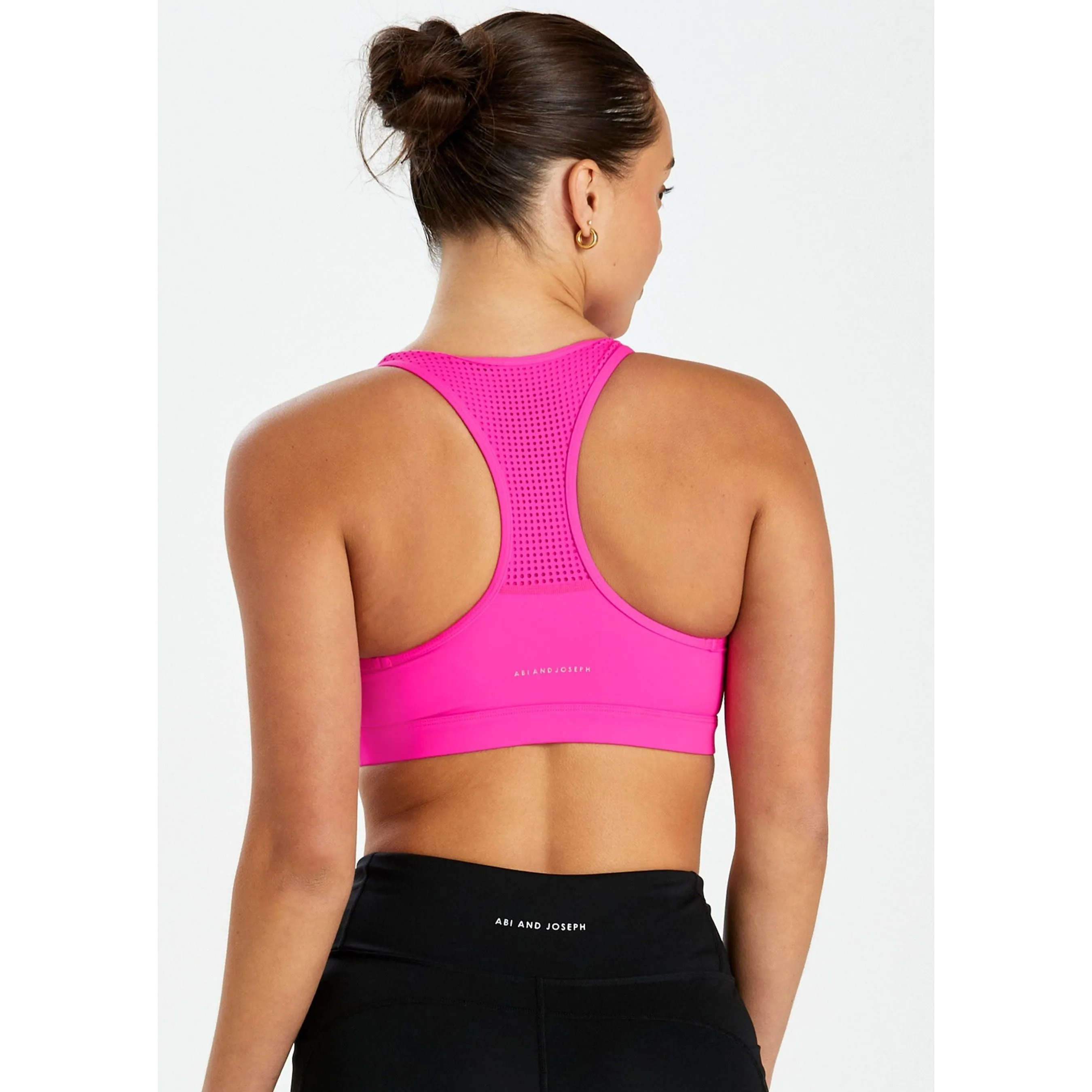 Abi and Joseph Run Swim Active Racerback Crop