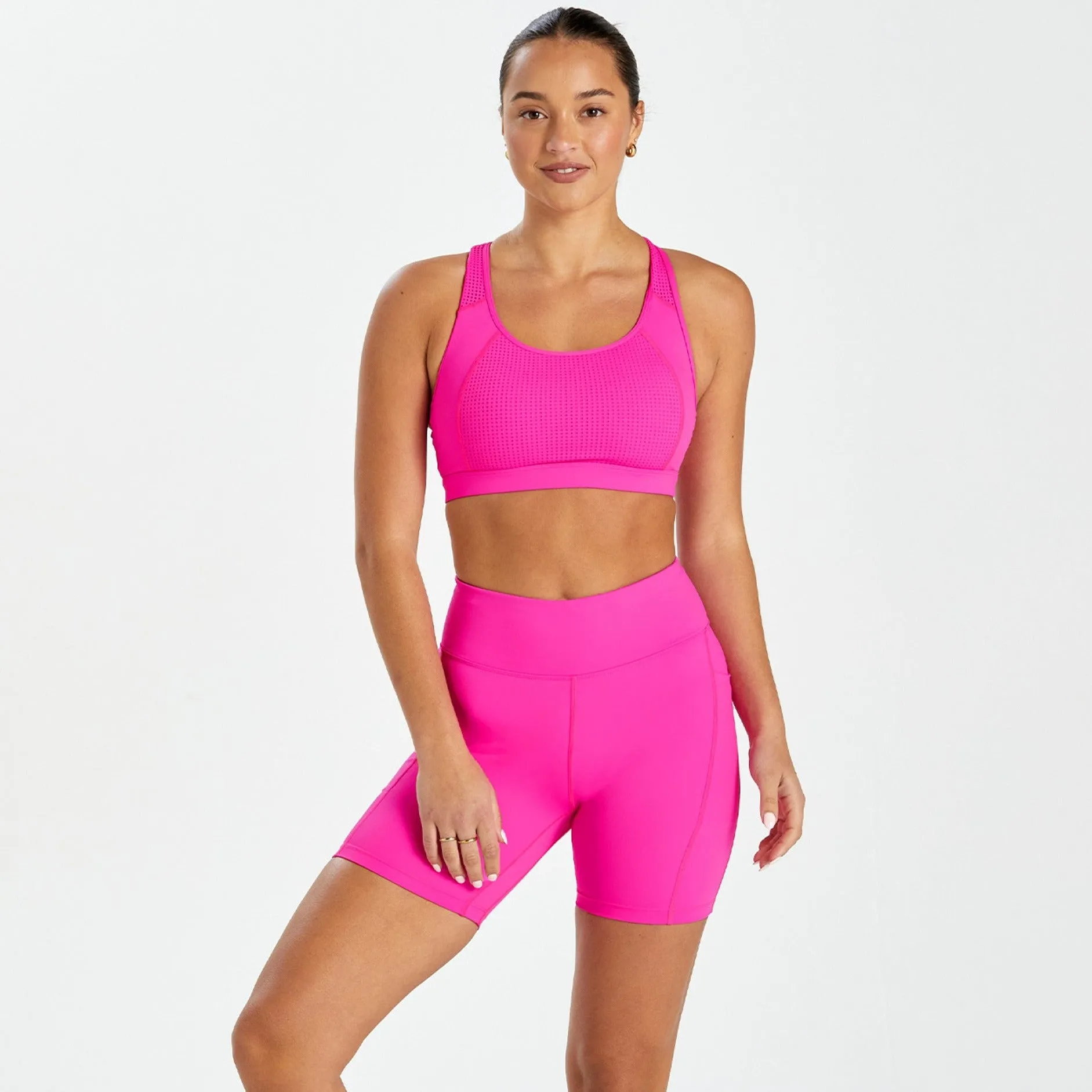 Abi and Joseph Run Swim Active Racerback Crop