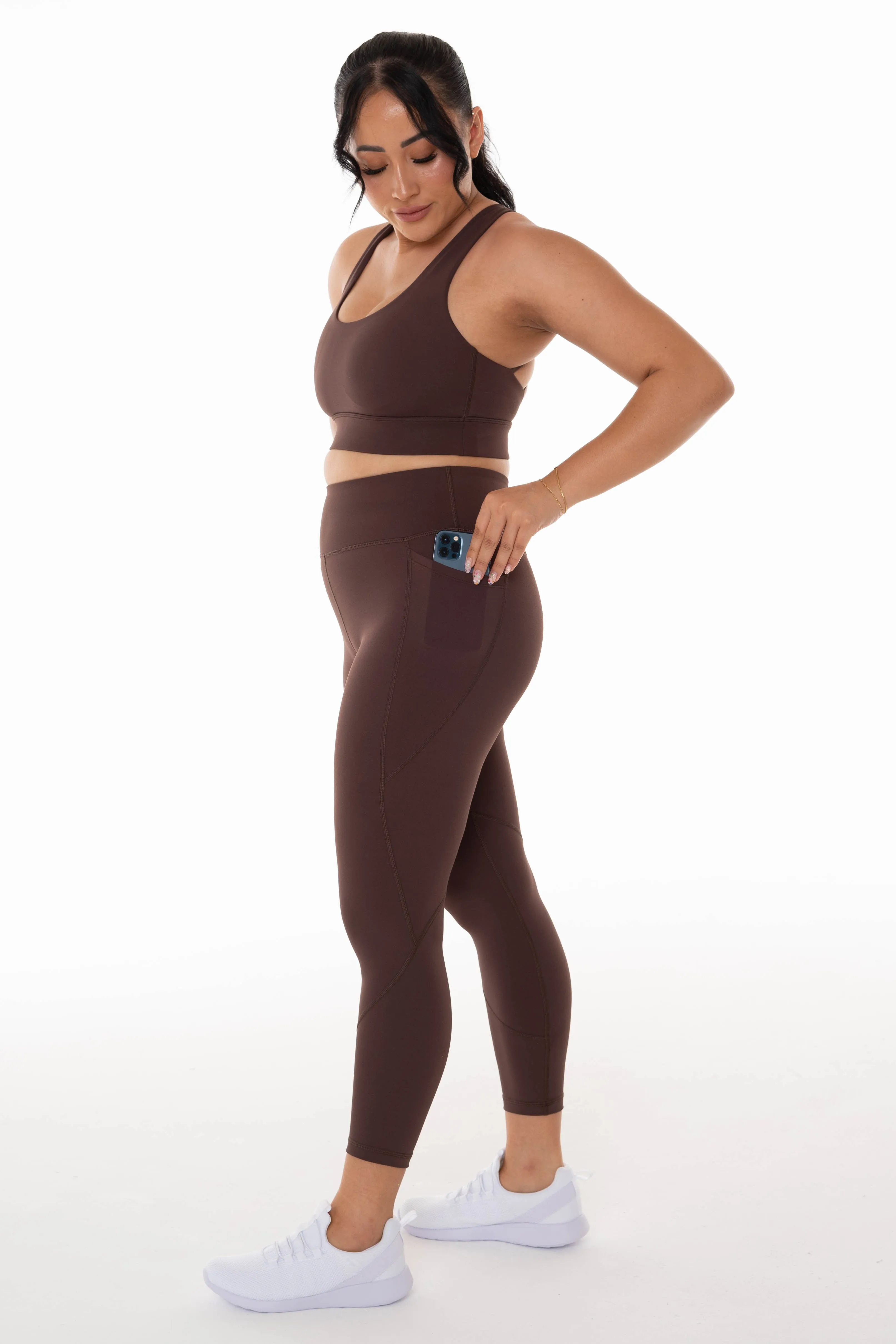 Accelerate Coffee Pocket 7/8 Leggings