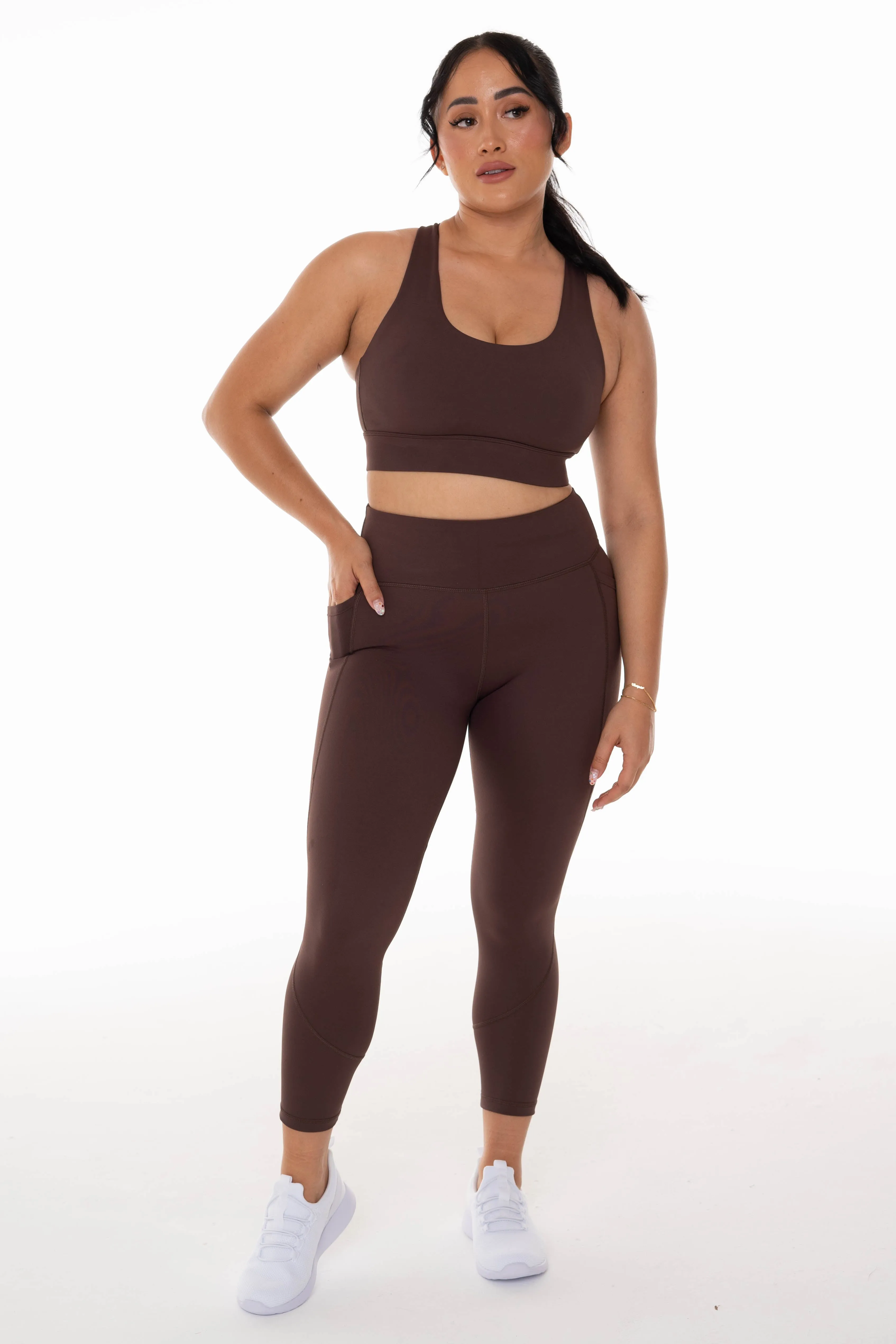 Accelerate Coffee Pocket 7/8 Leggings