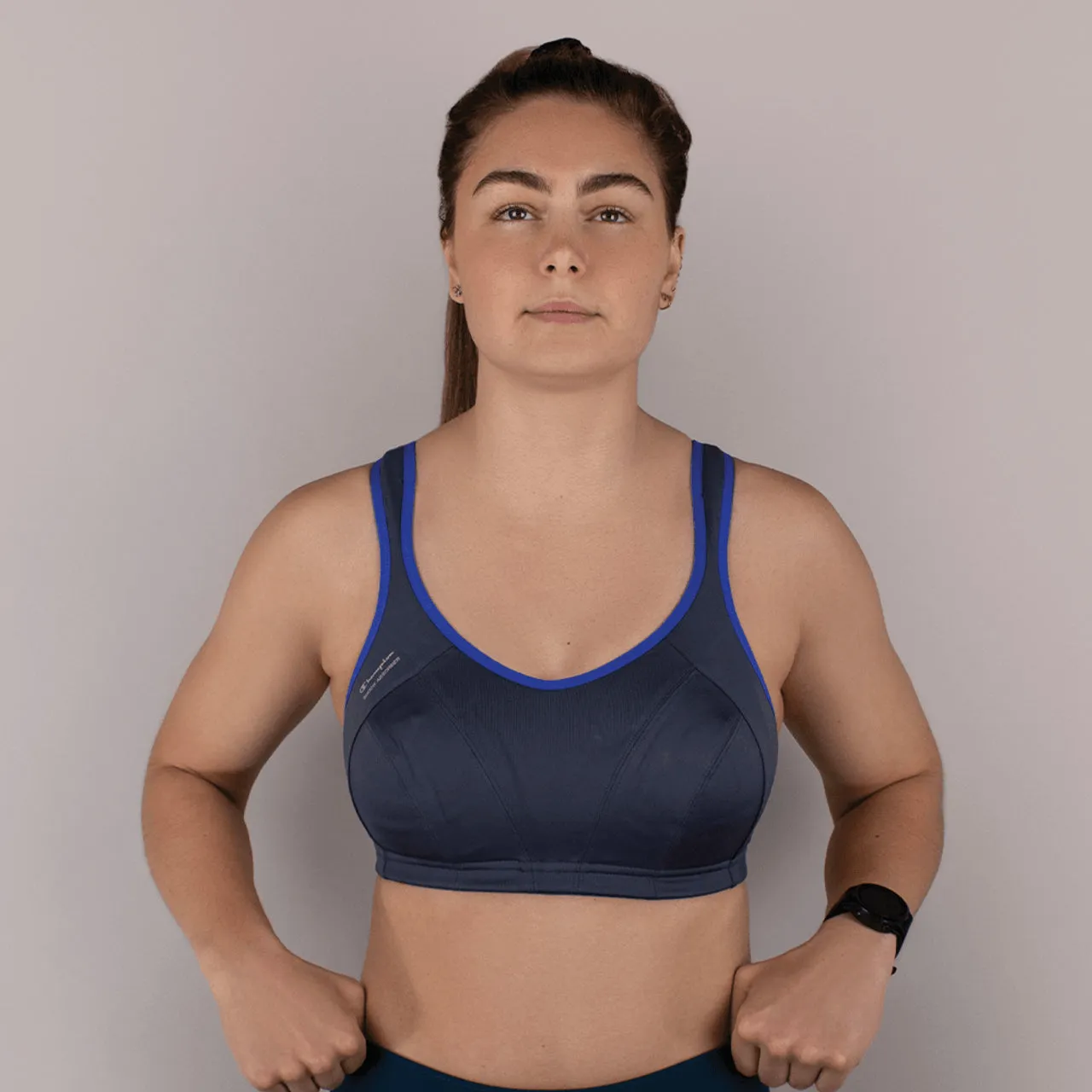 Active Multi Sports Bra In Dark Grey - Shock Absorber