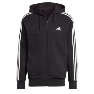 Adidas Essentials French Terry 3-Stripes Sports Sweatshirt, Black