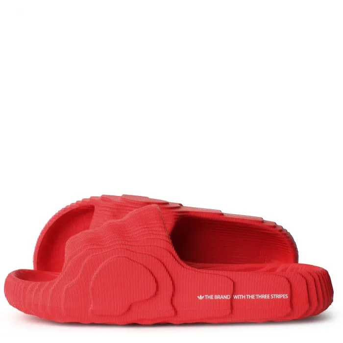 Adidas Men's Adilette 22 Slides - Red / White