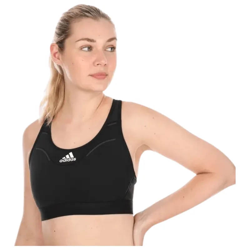 Adidas Womens Mini Logo Black Sports Bra