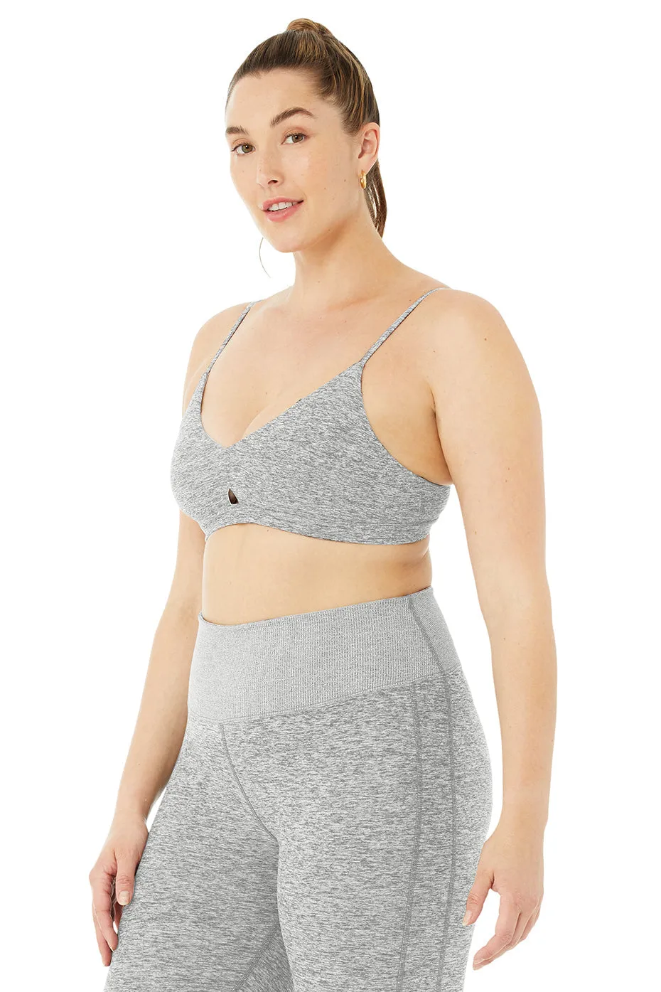 Alosoft Lounge Bra - Dove Grey Heather