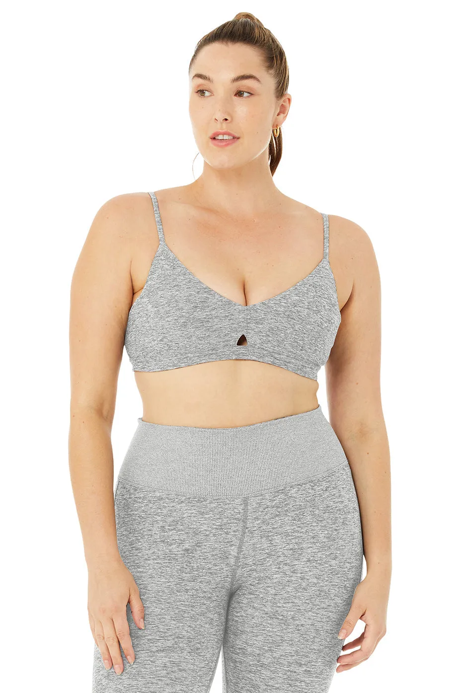 Alosoft Lounge Bra - Dove Grey Heather