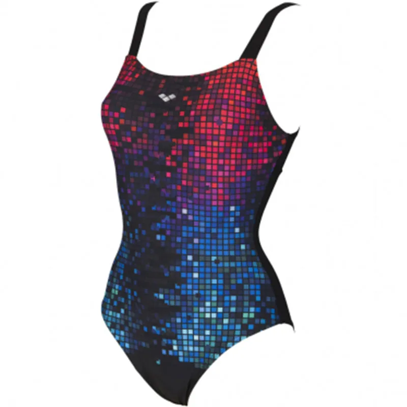 Arena - Opal Wing Back Ladies Bodylift Swimsuit - Black/Multi