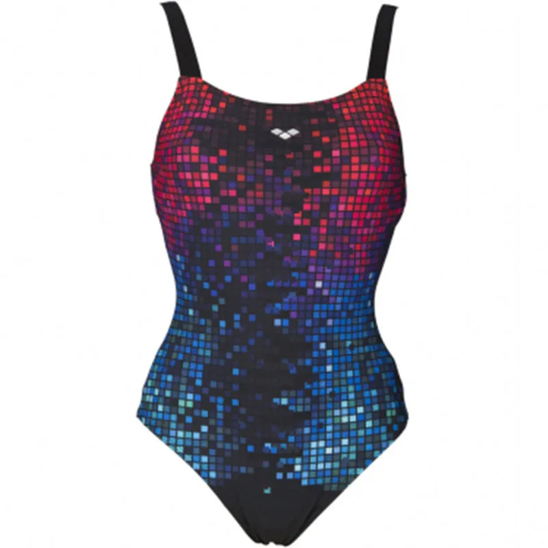 Arena - Opal Wing Back Ladies Bodylift Swimsuit - Black/Multi