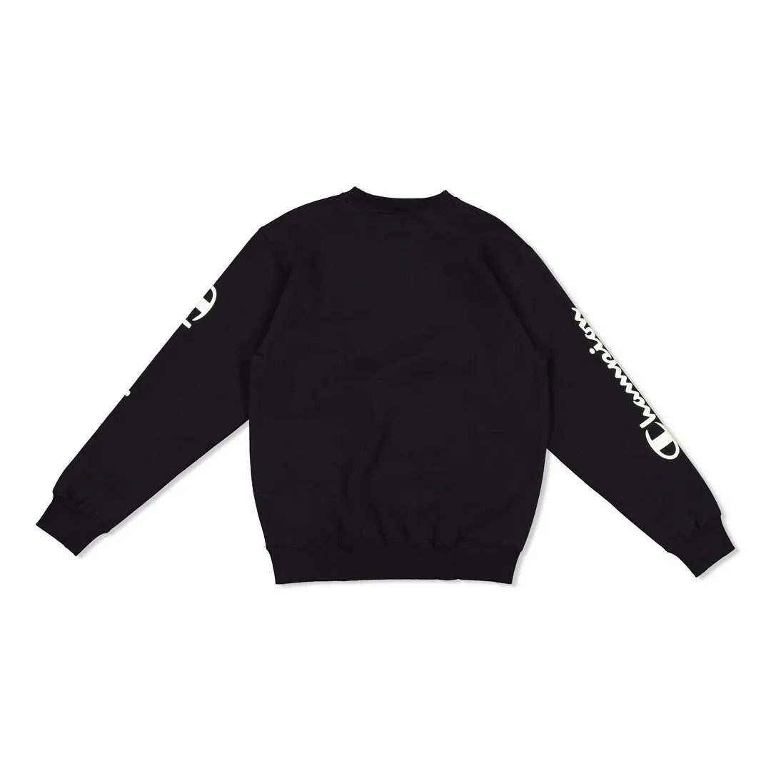 BAPE X CHAMPION CREWNECK - BLACK