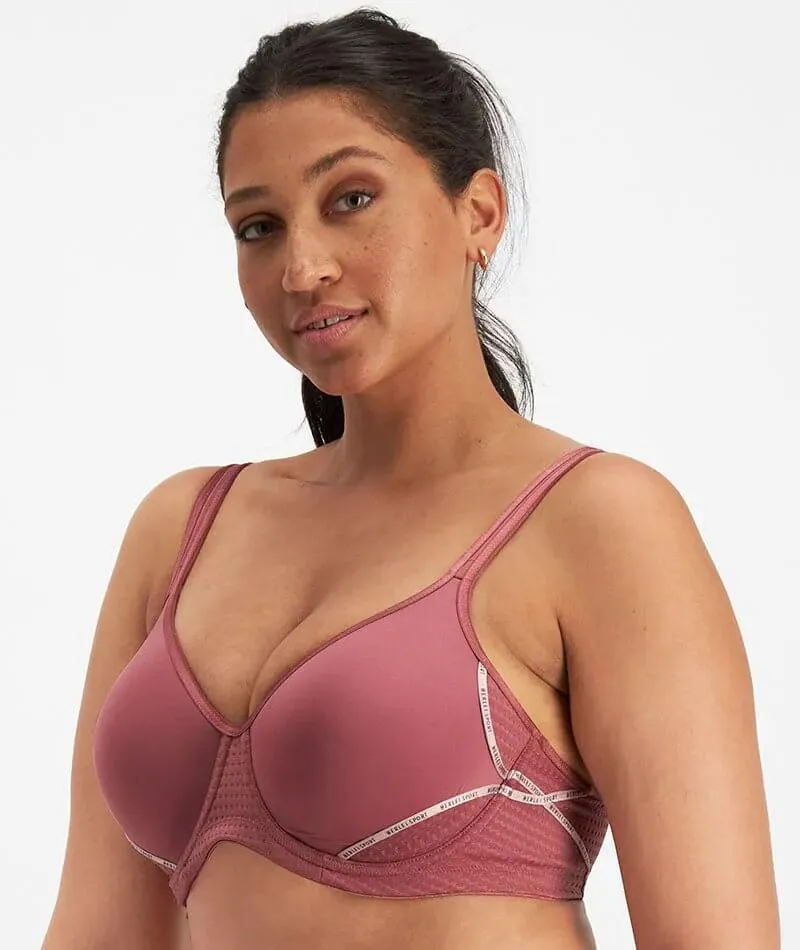 Berlei Electrify Mesh Contour Sports Bra - A-Rose