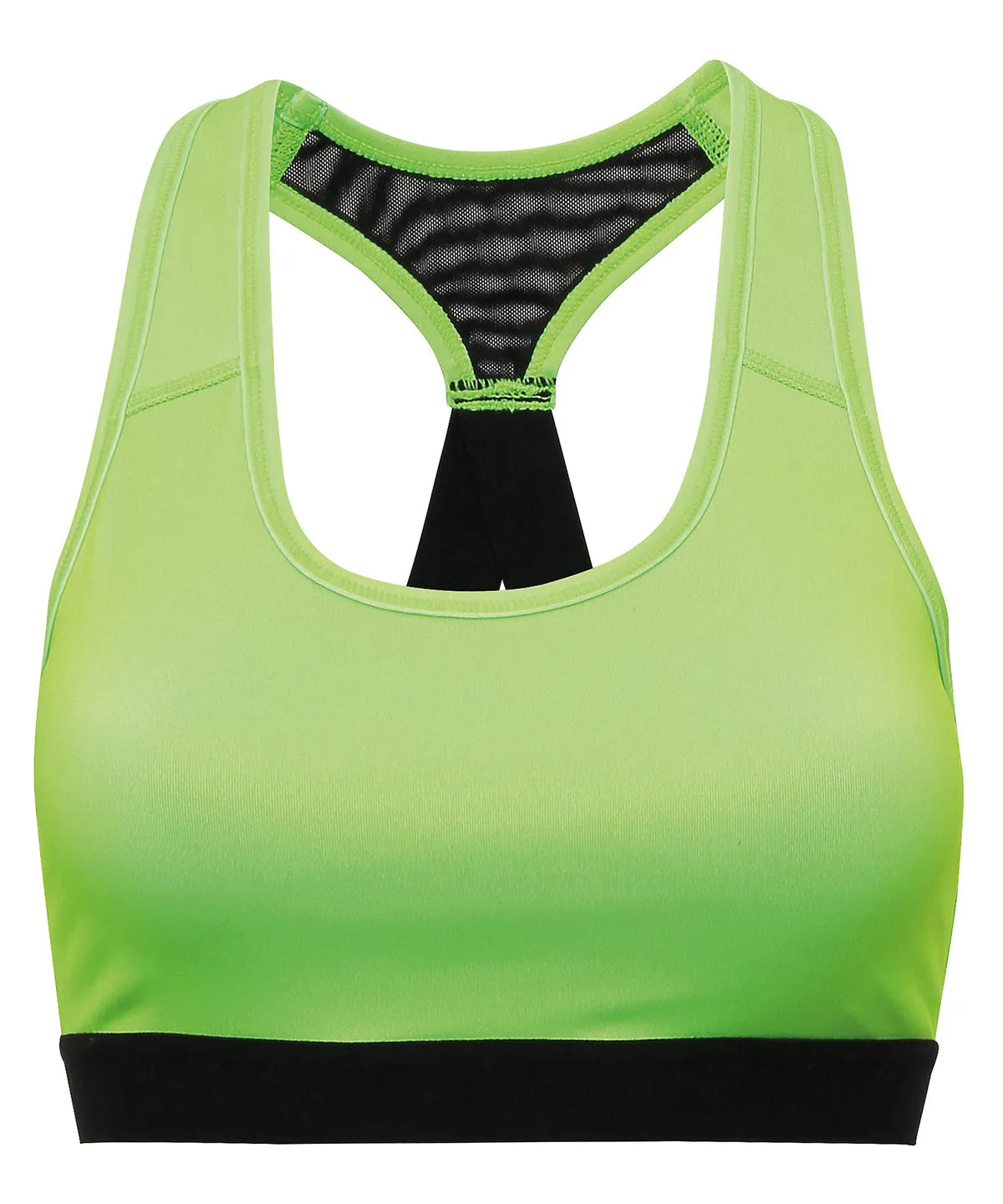 Black (Solid) - TriDri® performance sports bra (medium impact)