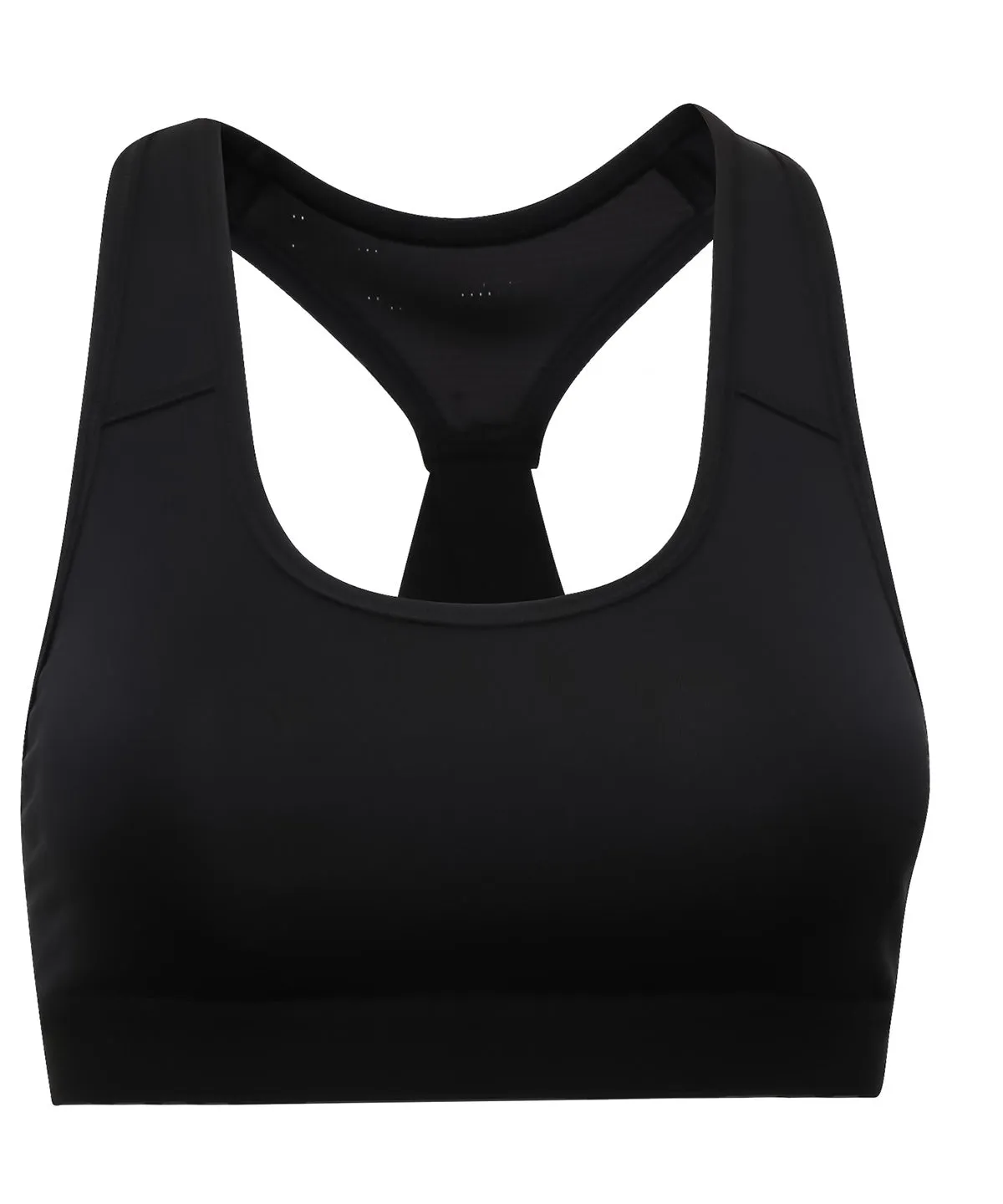 Black (Solid) - TriDri® performance sports bra (medium impact)