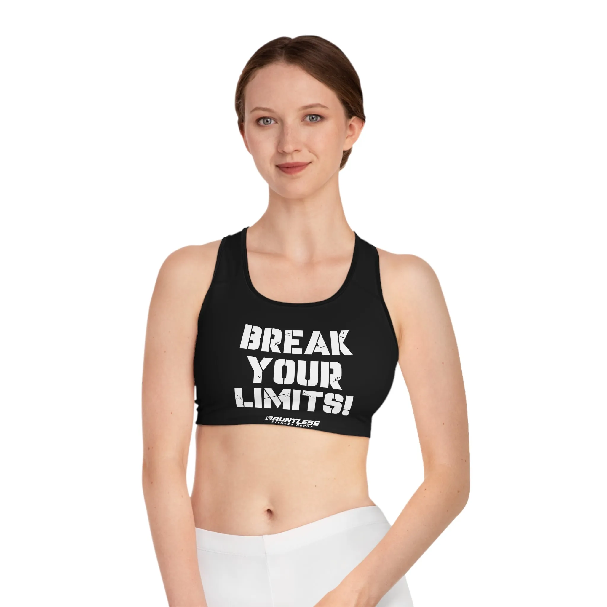 Break Your Limits Sports Bra (AOP)