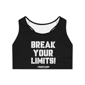 Break Your Limits Sports Bra (AOP)