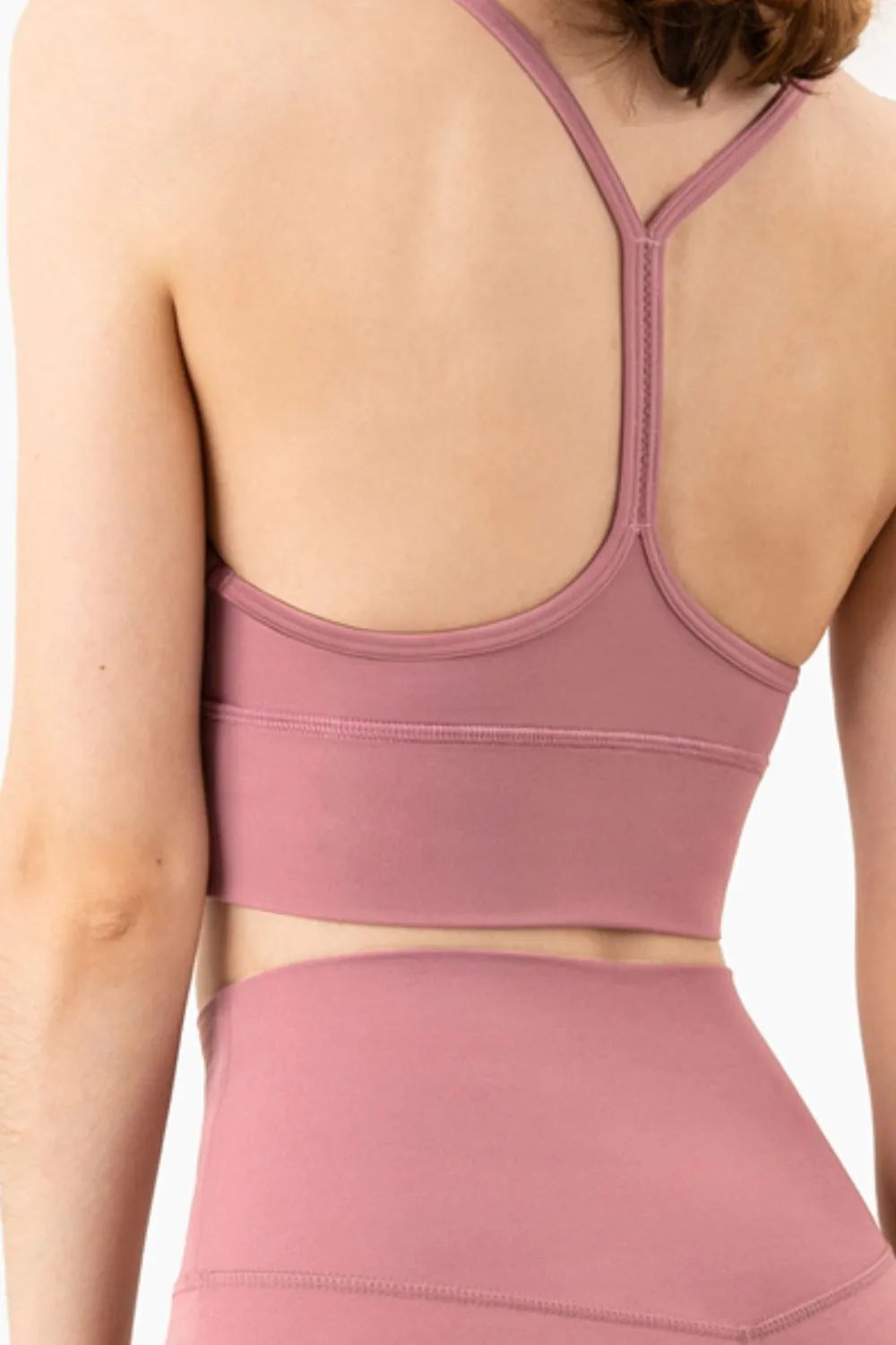 Breathable Racerback Halter Neck Sports Bra