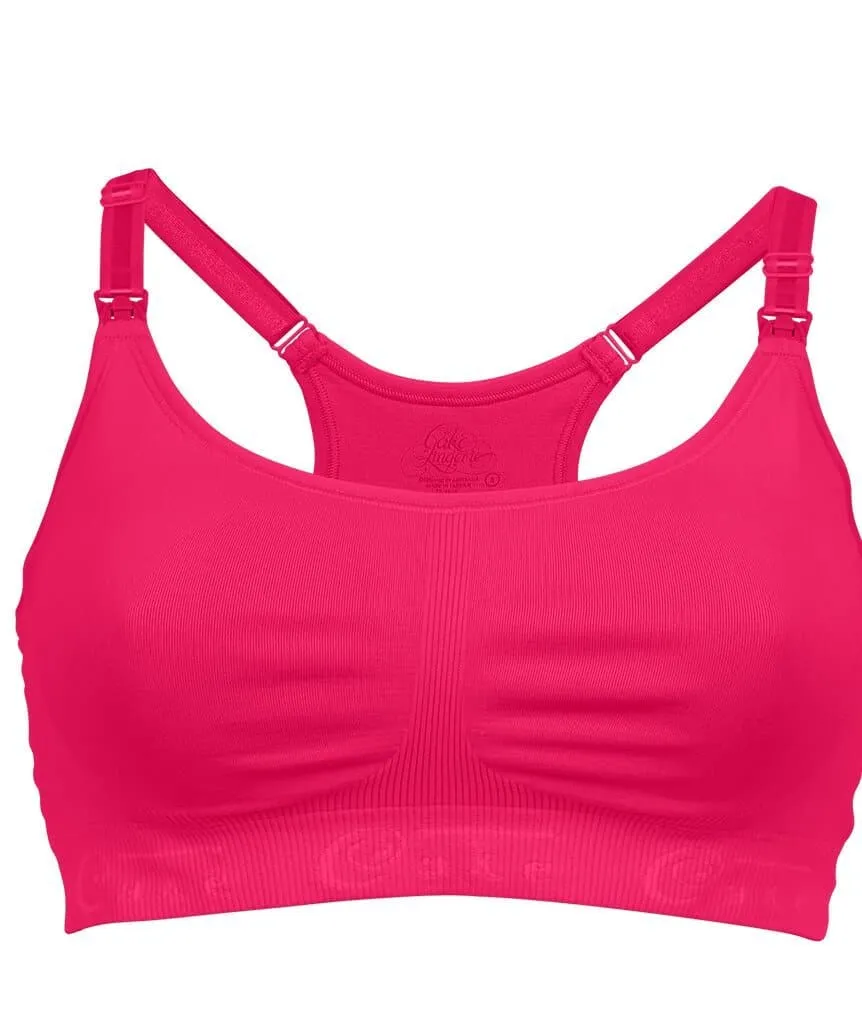 Cake Maternity Cotton Candy Seamless Sleep & Yoga Wire-free Nursing Bra -  Fuchsia