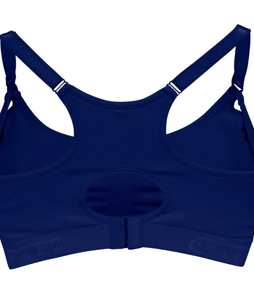 Cake Maternity Cotton Candy Seamless Sleep & Yoga Wire-Free Nursing Bra -  Navy Blue