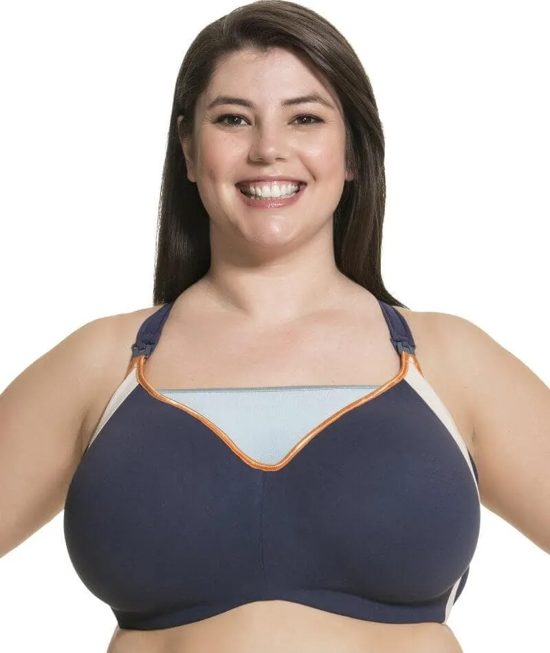 Cake Maternity Zest Flexi Wire High Impact Maternity & Nursing Sports Bra - Navy