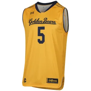 Cal Golden Bears Under Armour Steeltown Gold HeatGear #5 Replica Jersey