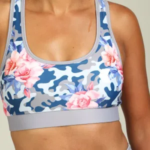 Camo and Flower Sports Bra