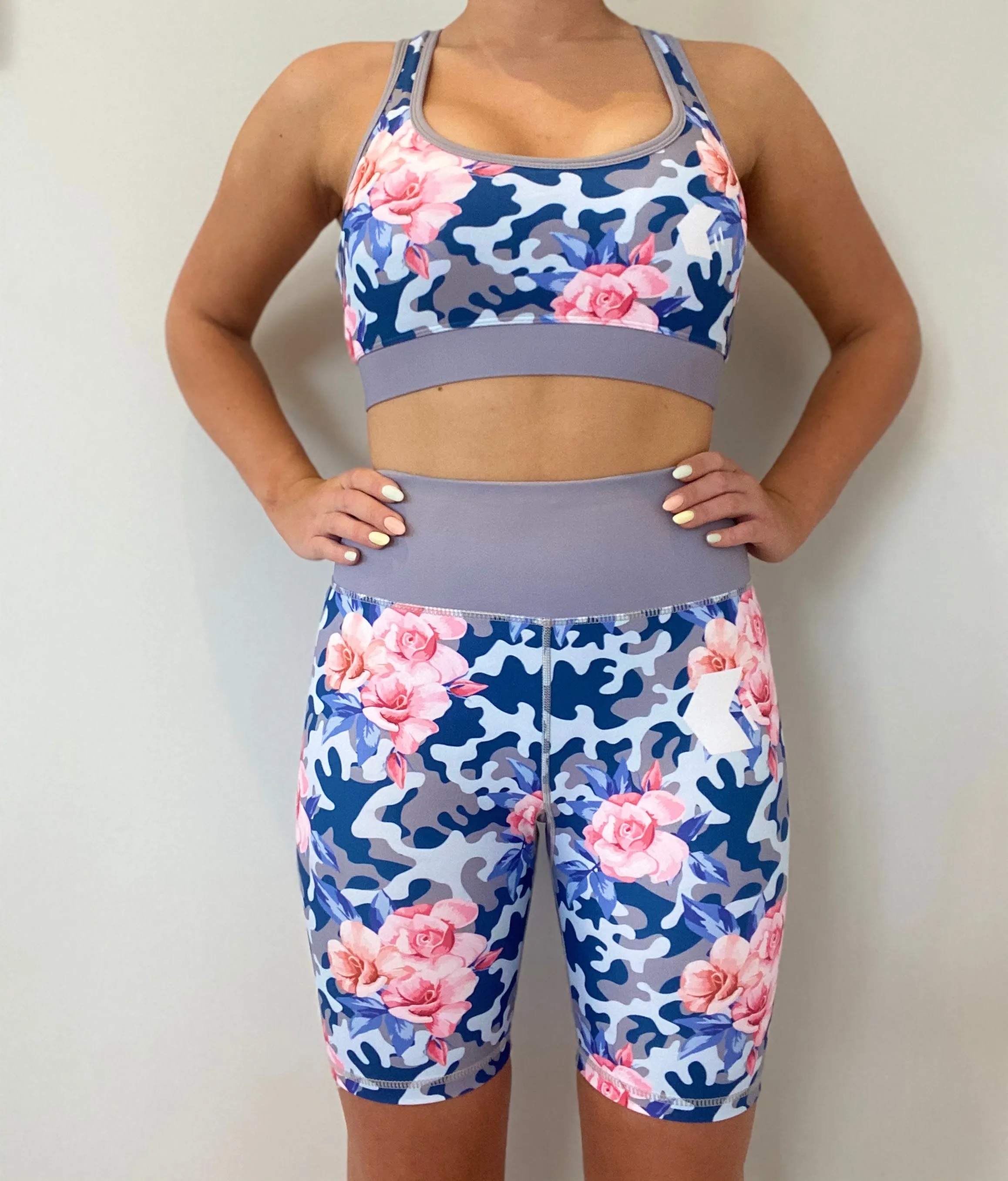 Camo and Flower Sports Bra