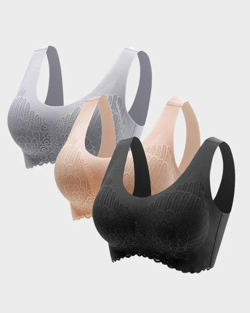 Comfortable No Wire Seamless Bras（3 pieces）