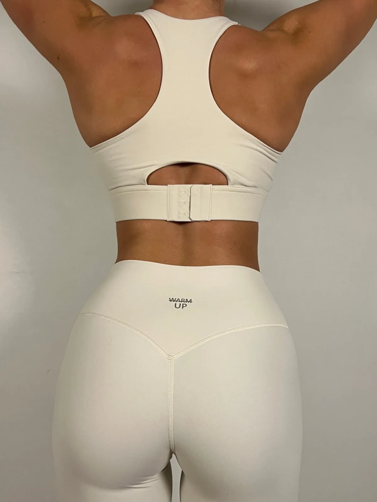 Cream White High Support Bra