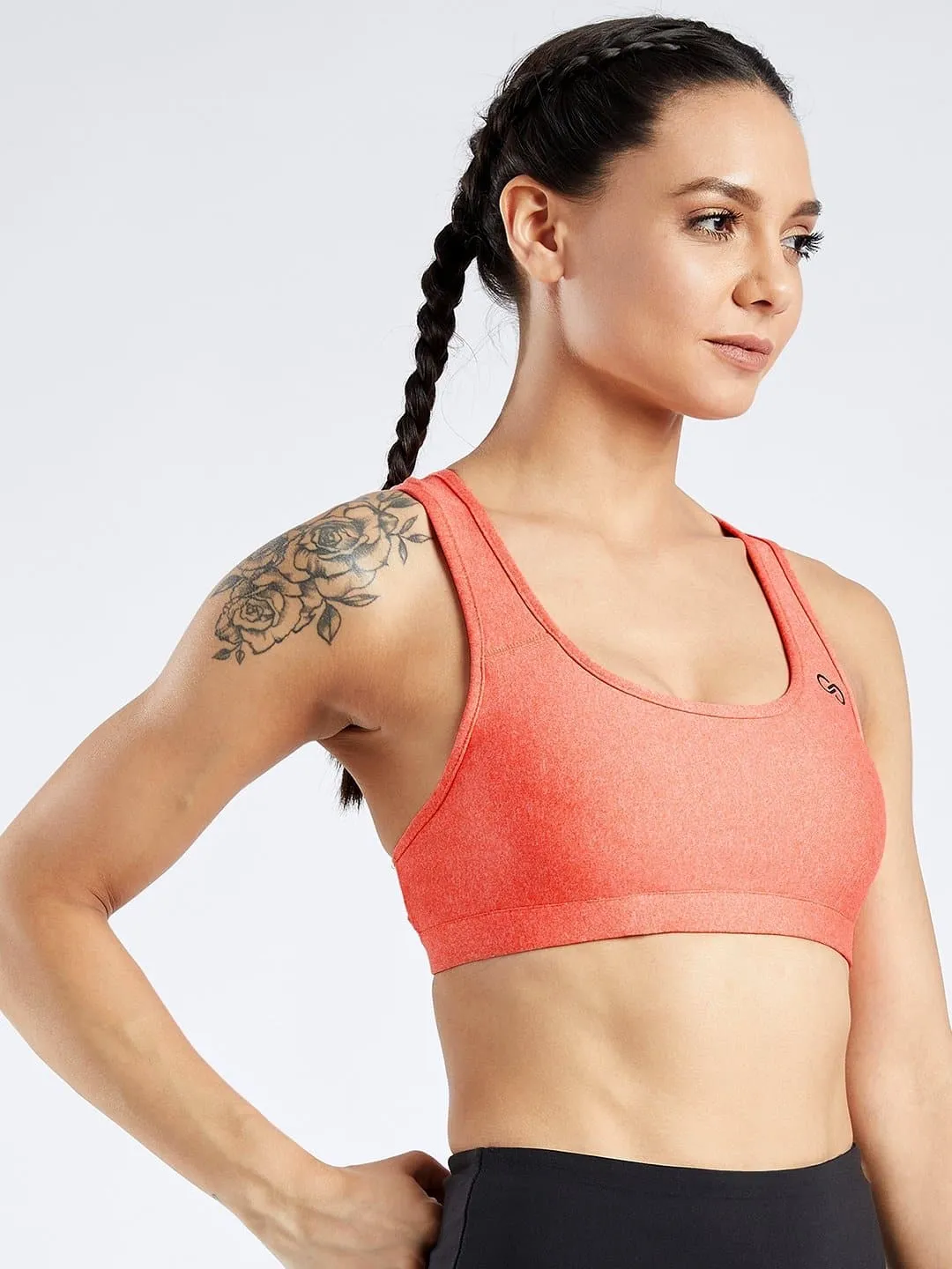 Creeluxe Active Sunset Orange Sports Bra