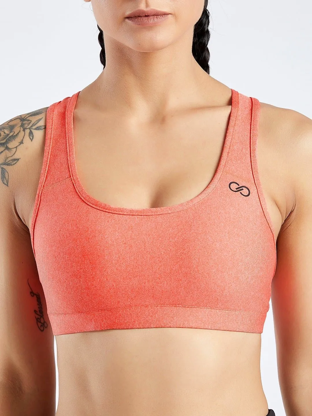 Creeluxe Active Sunset Orange Sports Bra