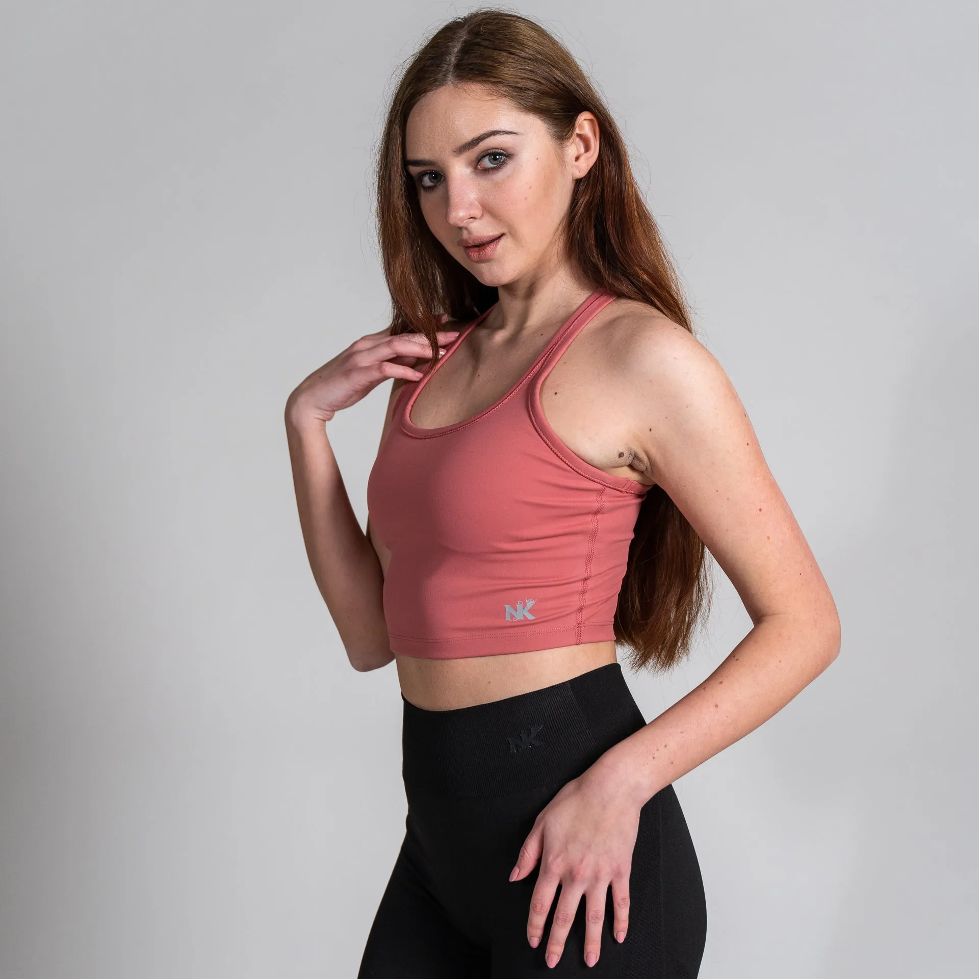 Desire Crop Top - Inbuilt Bra Maroon