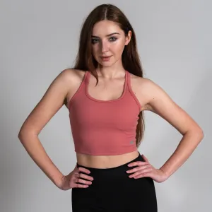 Desire Crop Top - Inbuilt Bra Maroon