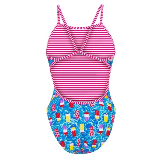 DOLFIN Uglies Womens Poolside String Back One Piece Swimsuit