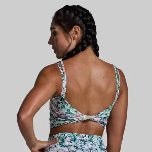 Don't Get It Twisted Sports Bra (Floral Spice)