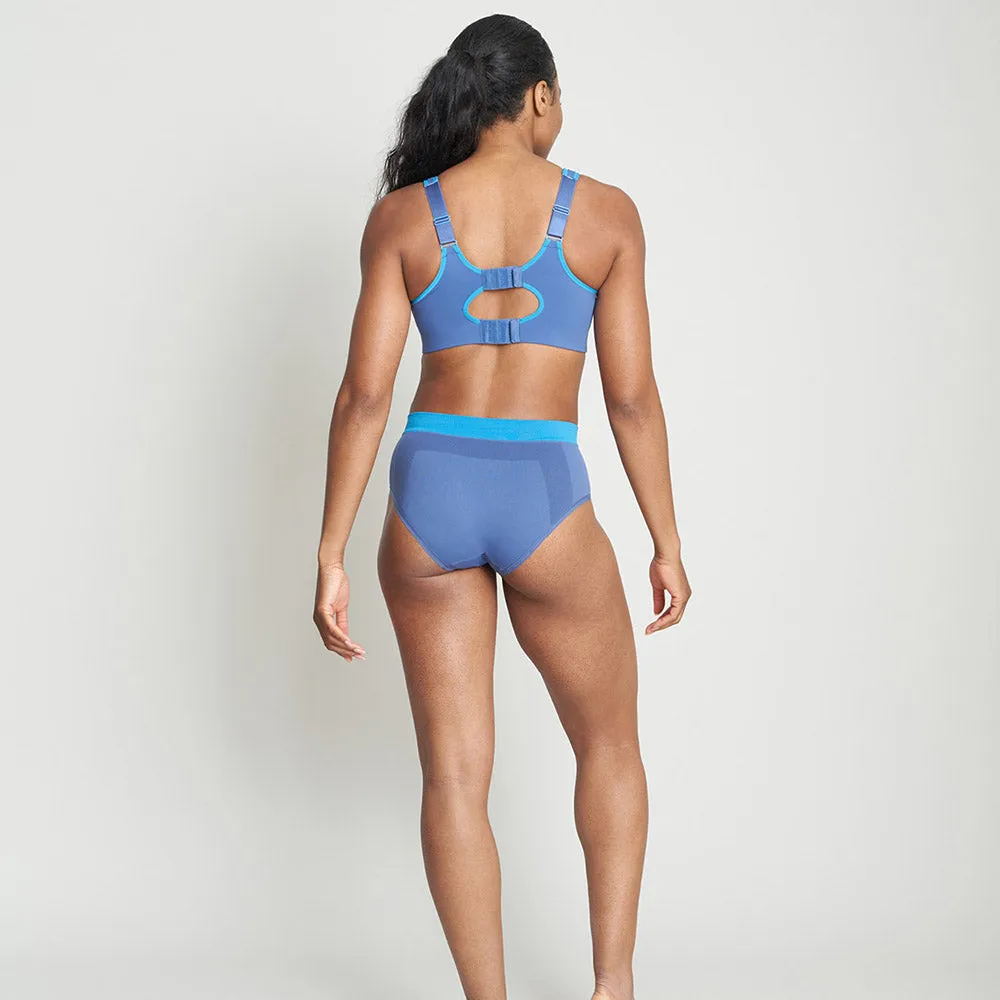 Easy-On Support Running Bra (D-H) - Blue