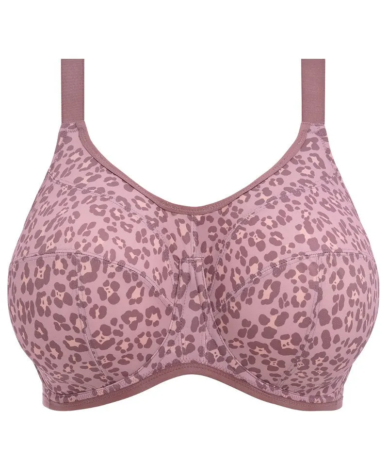 Elomi Energise Underwired Sports Bra - Dusky Leopard