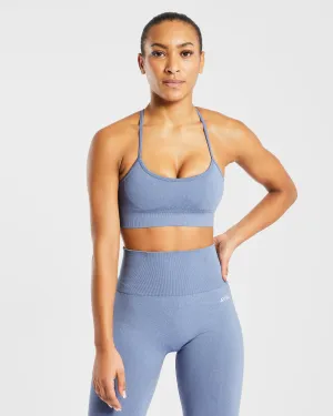 Empower Seamless Sports Bra - Blue Marl