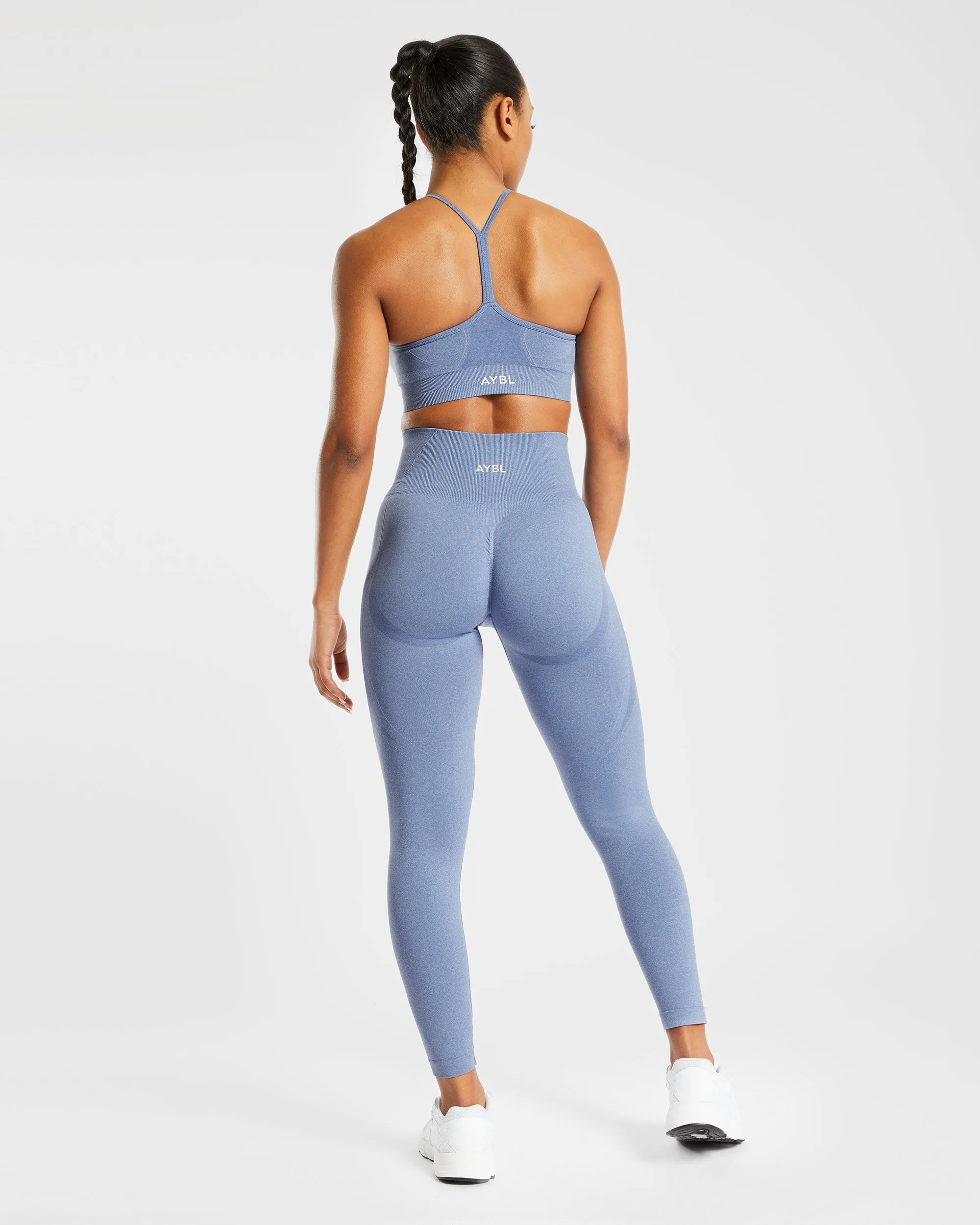 Empower Seamless Sports Bra - Blue Marl