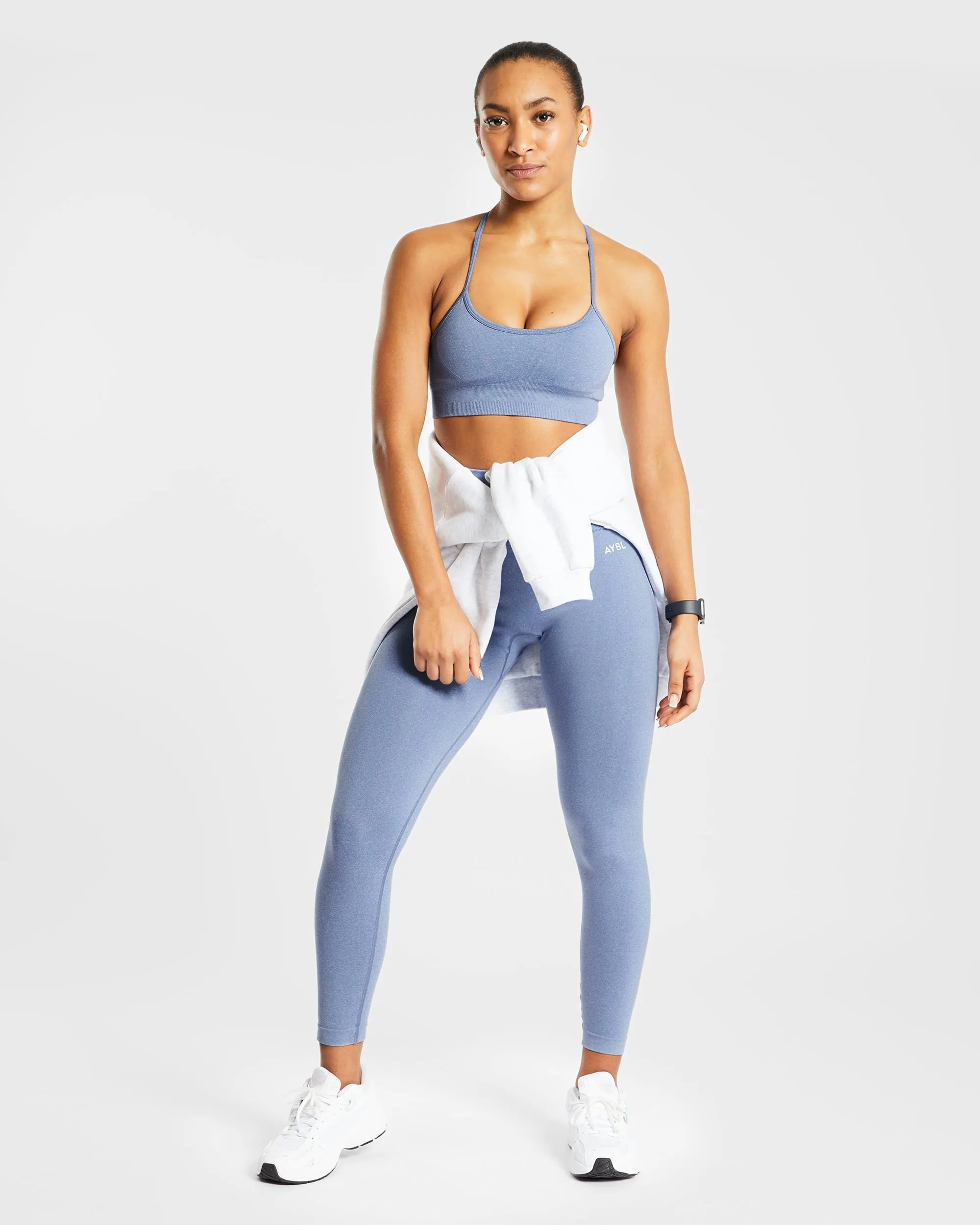 Empower Seamless Sports Bra - Blue Marl