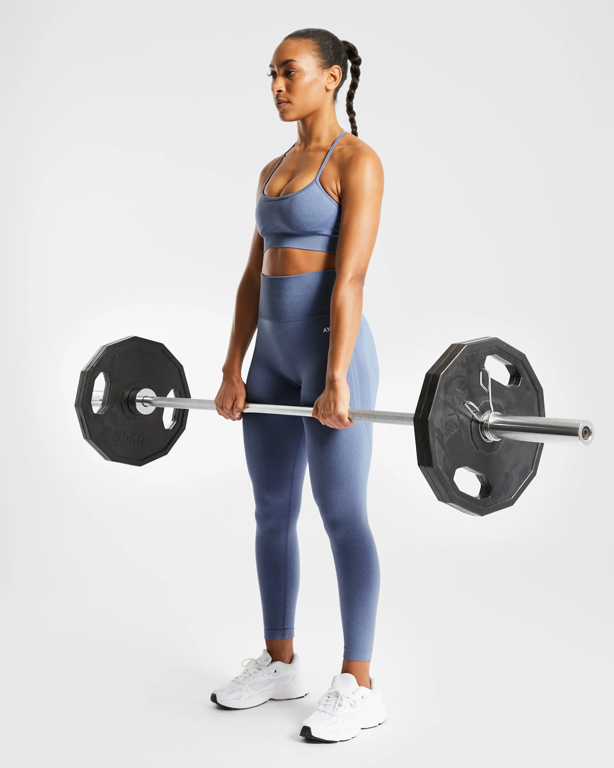 Empower Seamless Sports Bra - Blue Marl