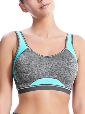 Epic Moulded Crop Top Sports Bra - Carbon