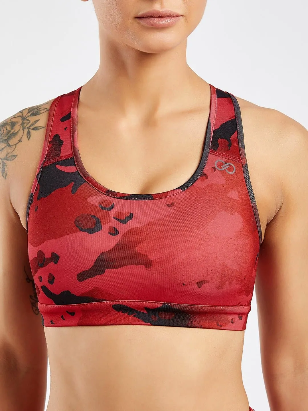 Essential Camo Printed Sports Bra #1