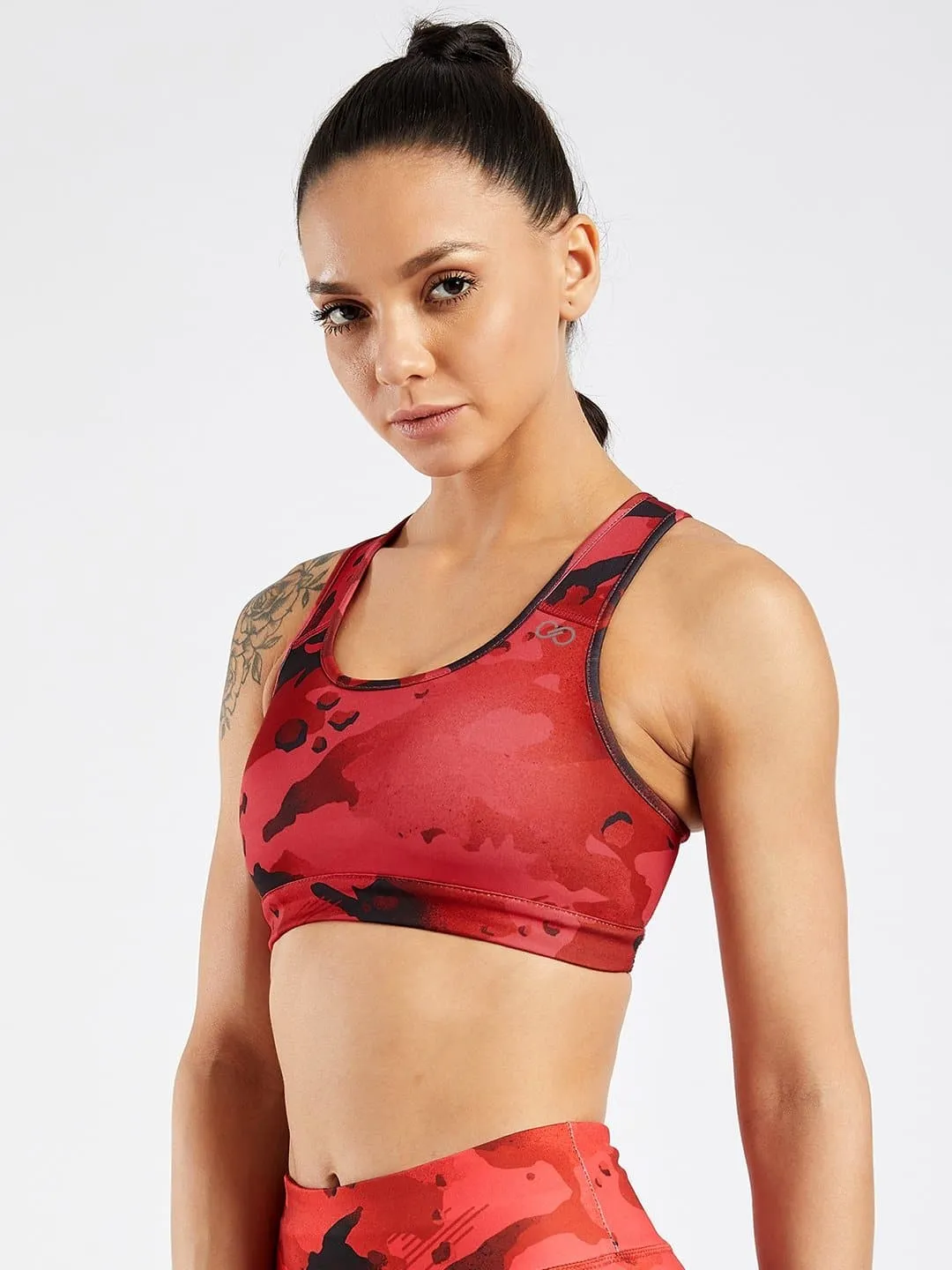 Essential Camo Printed Sports Bra #1