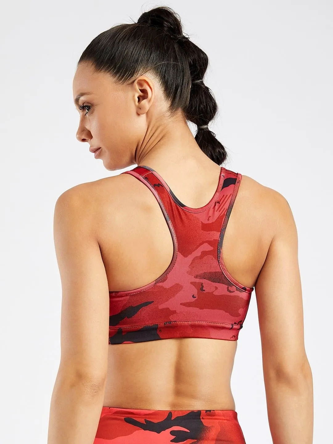 Essential Camo Printed Sports Bra #1