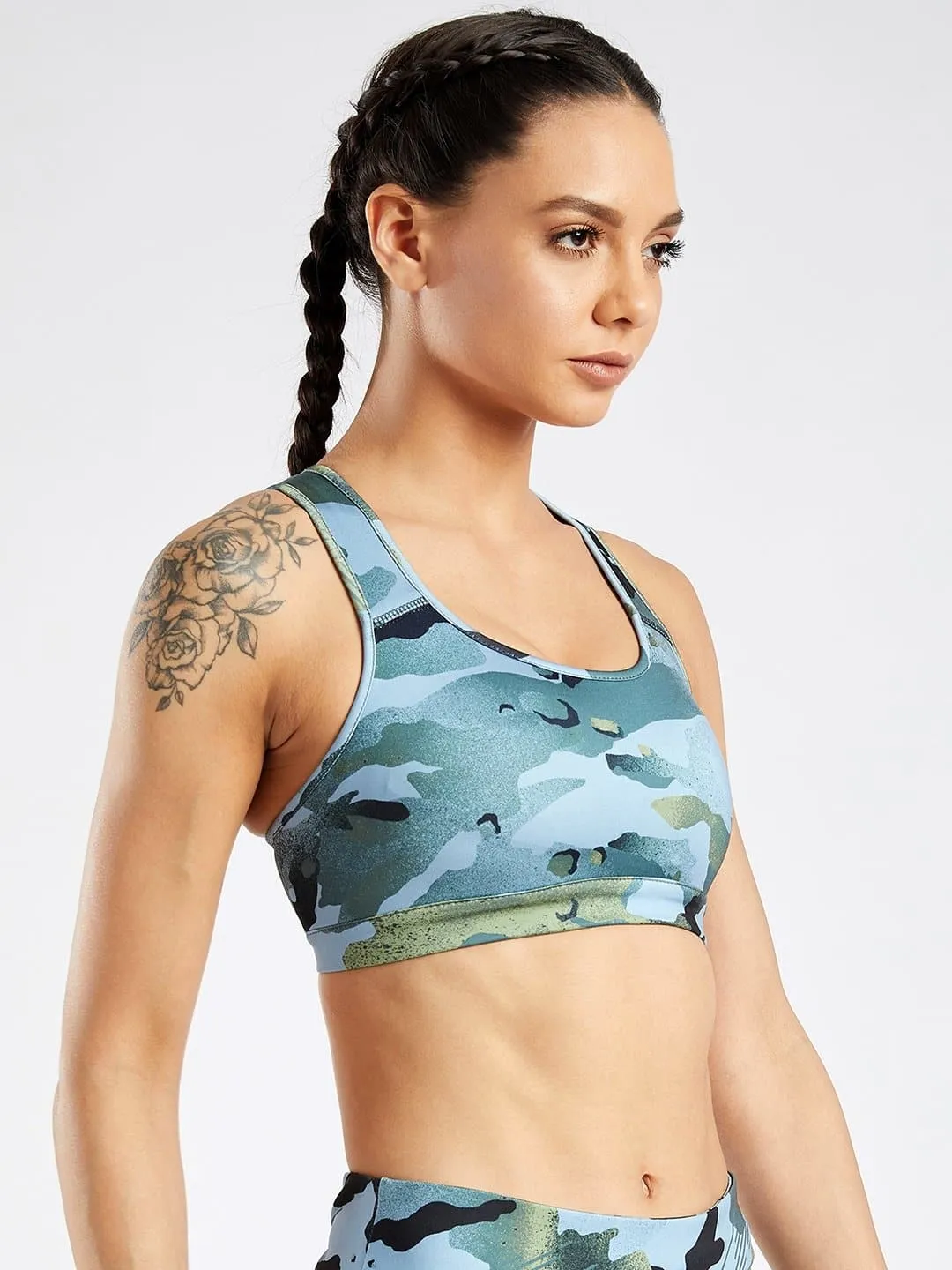 Essential Camo Printed Sports Bra#2