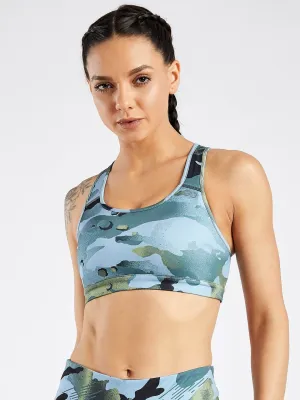 Essential Camo Printed Sports Bra#2