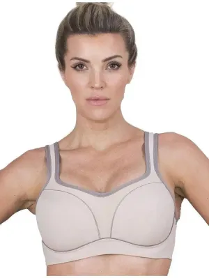 Fawn Dark Taupe Pauline Sports Bra