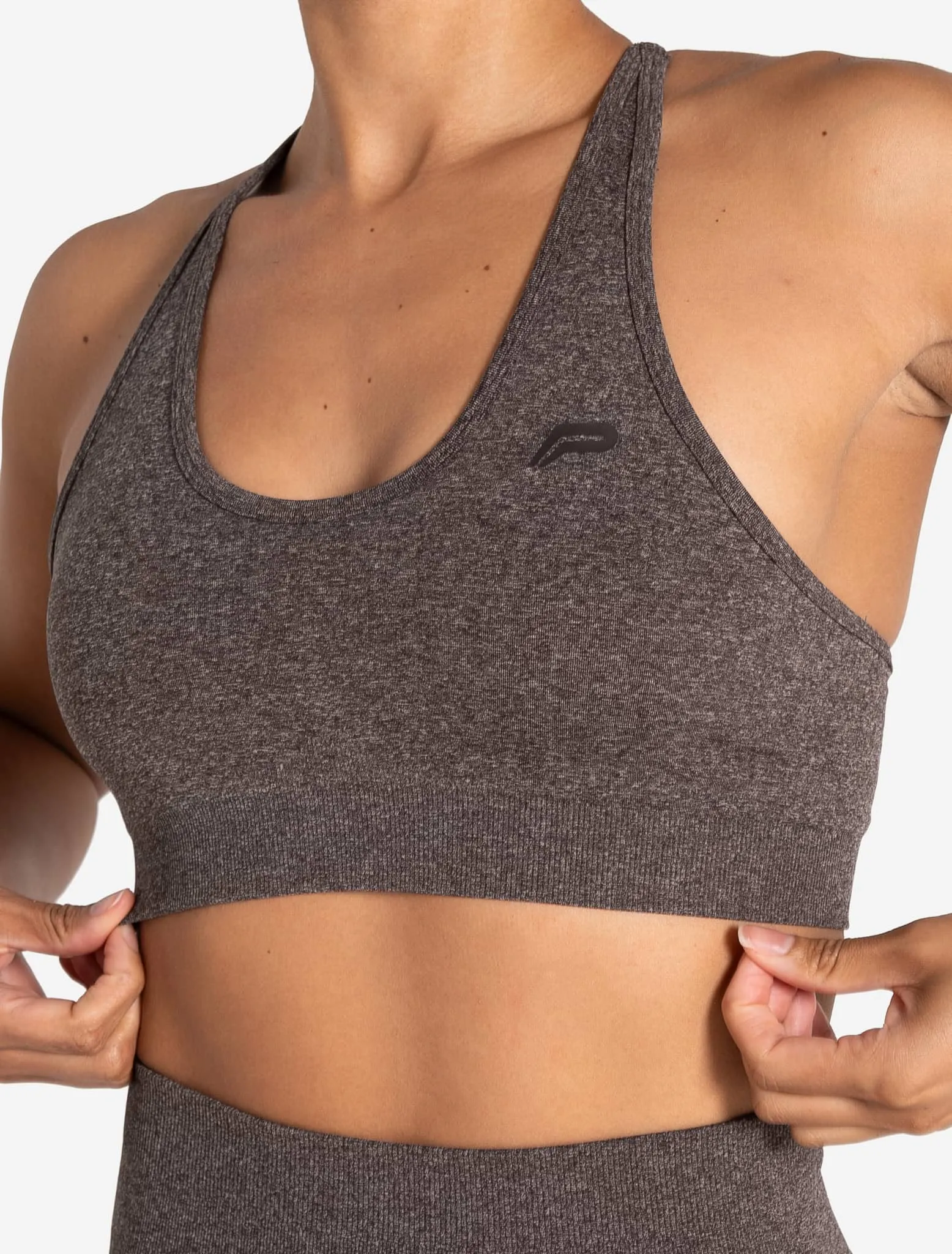 Form Seamless Sports Bra - Brown Marl