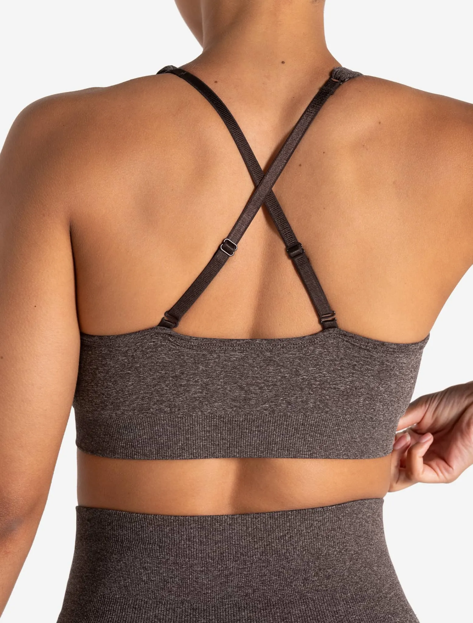 Form Seamless Sports Bra - Brown Marl